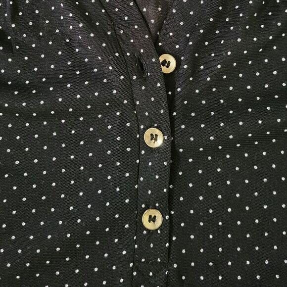 The Limited Black Dotted Blouse - Picture 8 of 11